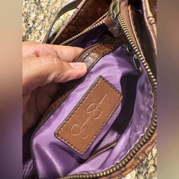 Jessica Simpson Brown and Purple crossbody Bag - Picture 7 of 9